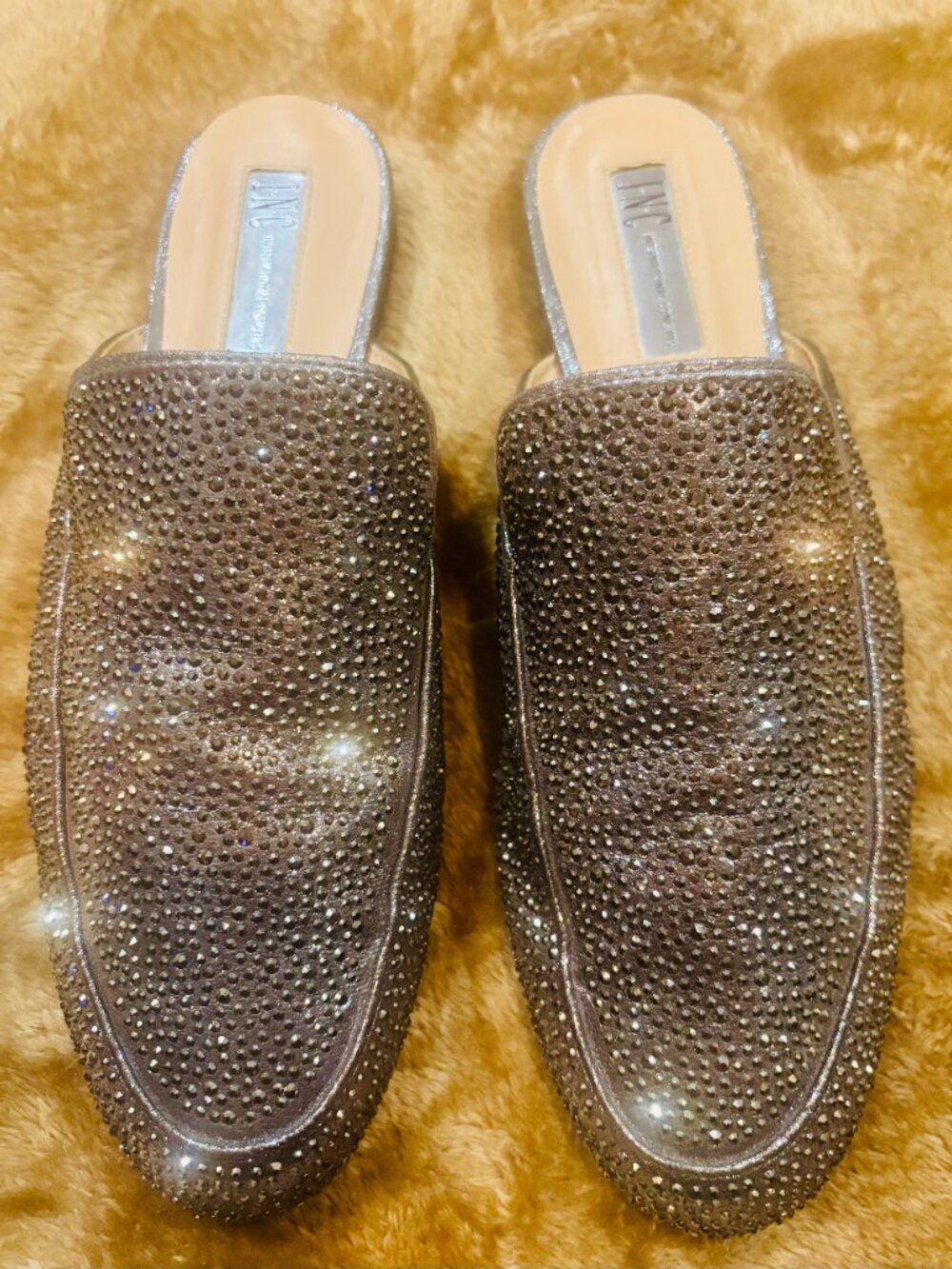 INC International Concepts Black Embellished Mules - Picture 5 of 5